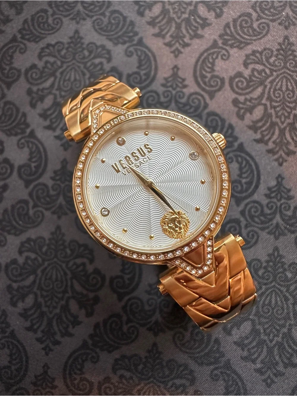 Versus Versace Gold-Tone Women's Bracelet Watch with White Dial